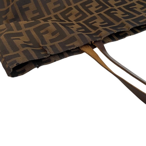 Fendi Tote Bag – Classic Zucca Logo Tote - Vintage - Authentic - Shopper Tote - Picture 12 of 15
